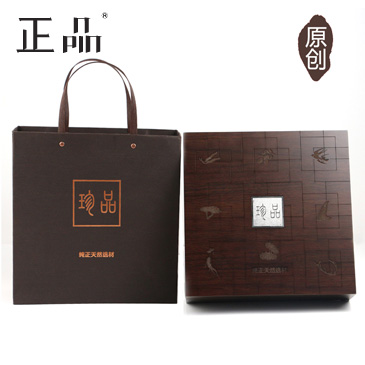 實(shí)木包裝盒原創(chuàng)珍品海參盒